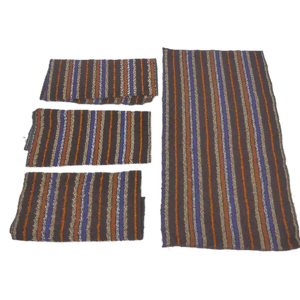 Vintage Striped Hand Towel Kitchen Set Of 4 New Deadstock